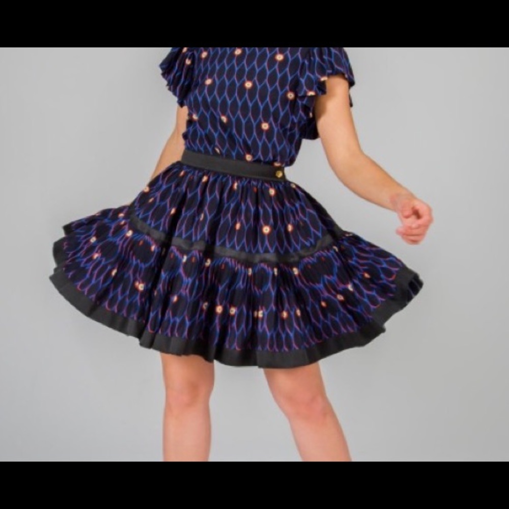 Kenzo H&M collection silk skirt